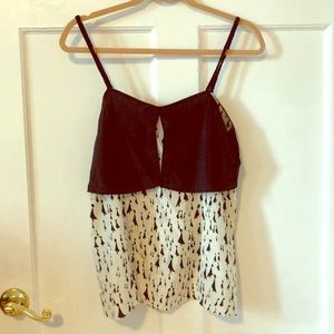 Silk, strappy Blouse from Anthropologie